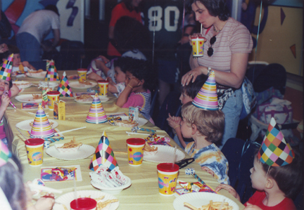 Tyler Seely right front, Melissa Kurpit in Pink to right of Louis