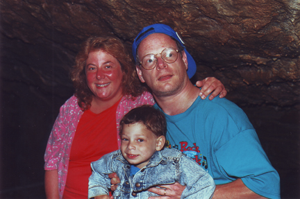 Jill, Howard & Louis inside the Caverns