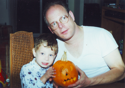 Louis & Howard w cut Pumpkin