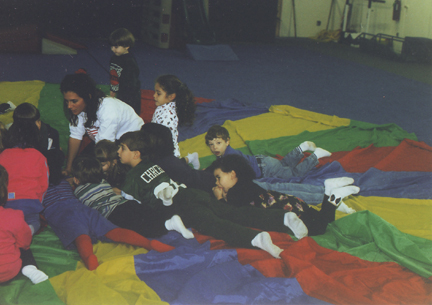 Louis at right with Arielle Mendelson at far right