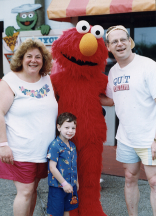 Jill, Louis, & Howard Parnes with Big Elmo