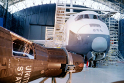 Mercury Space Module w Enterprise non functioning Shuttle
