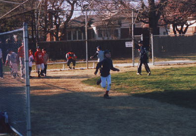 Louis Running The Bases