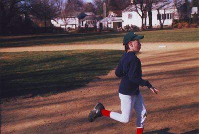 Louis Running The Bases