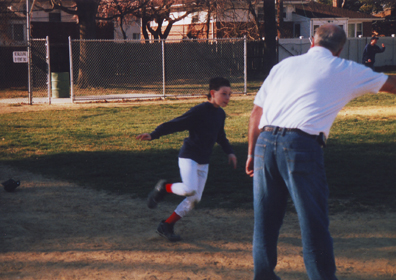 Louis Running The Bases