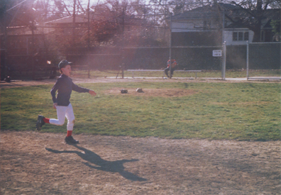 Louis Running The Bases