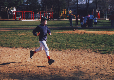 Louis Running The Bases