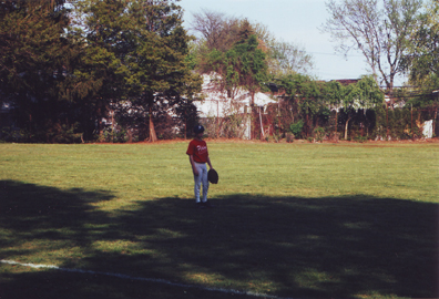 Louis Playing Center Field