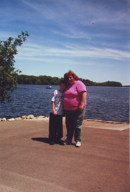 Louis & Jill Parnes, Lake Mendota in background