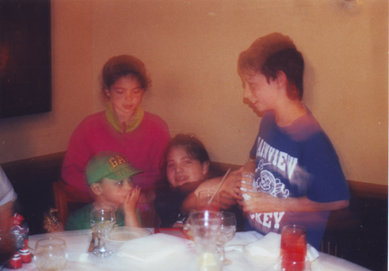 Left to Right Maxwell O, Allison & Lauren C & Louis P