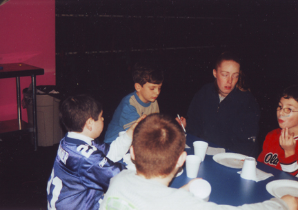 Drew Ferber at head of table