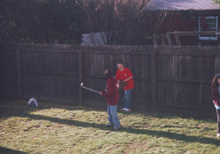 David L & Louis P Discuss how to hit a ball